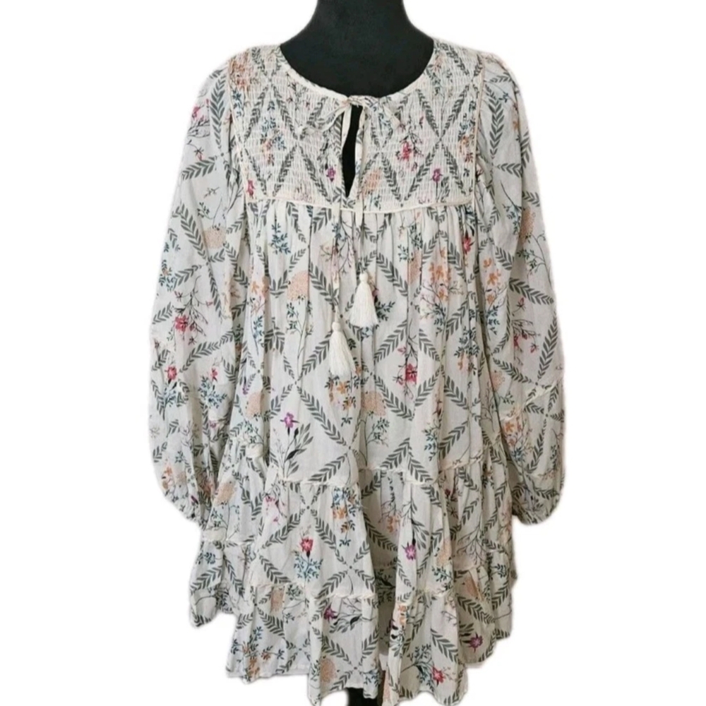 Olivaceous Flower dress-Size-Medium-NWOT